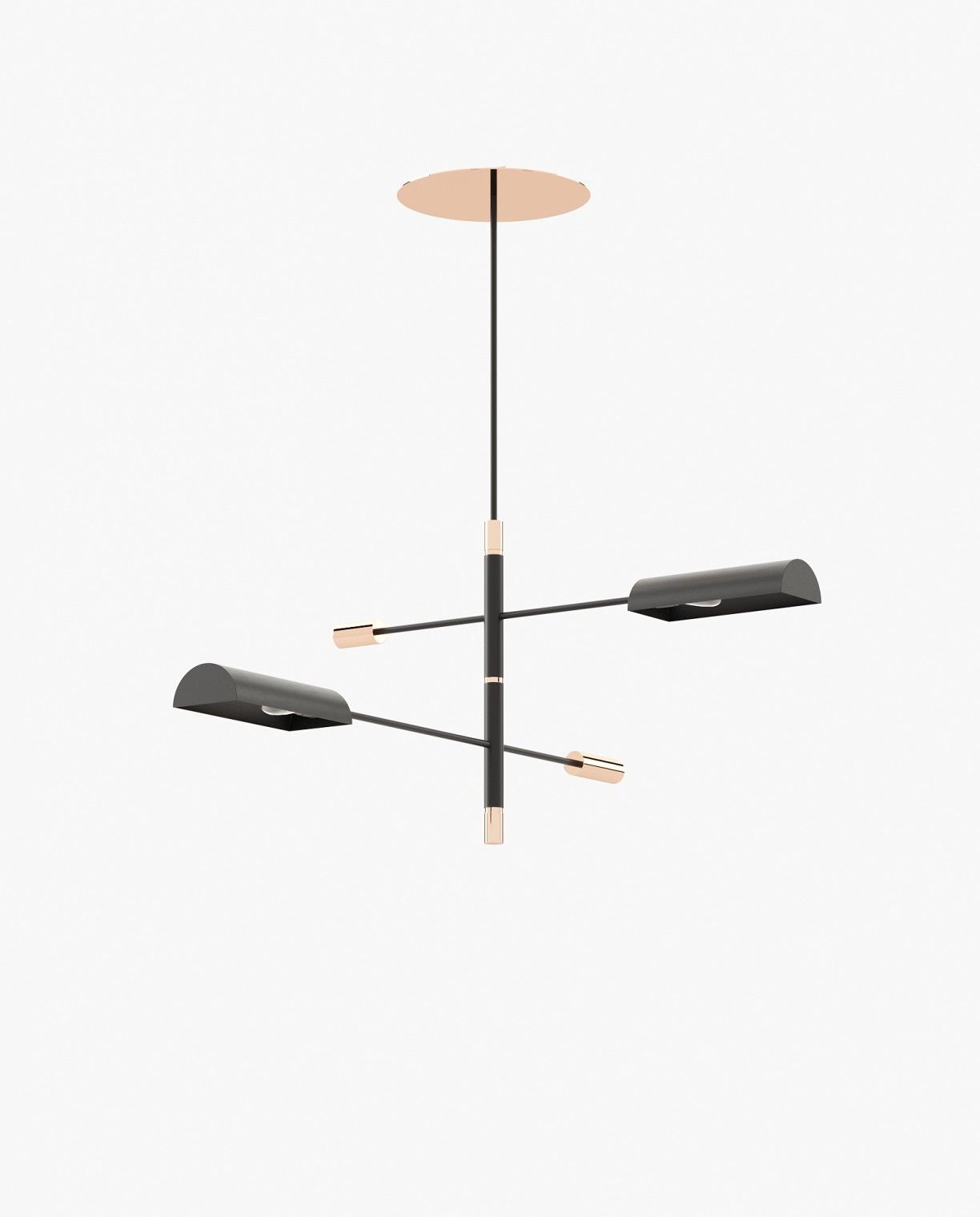 Laskasas RANDOLPH Ceiling Light Copper Polished Stainless Steel - Araco Interiors