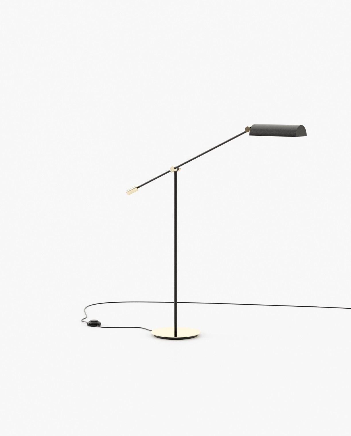 Laskasas RANDOLPH Floor Lamp Gilded Polished Stainless Steel - Araco Interiors