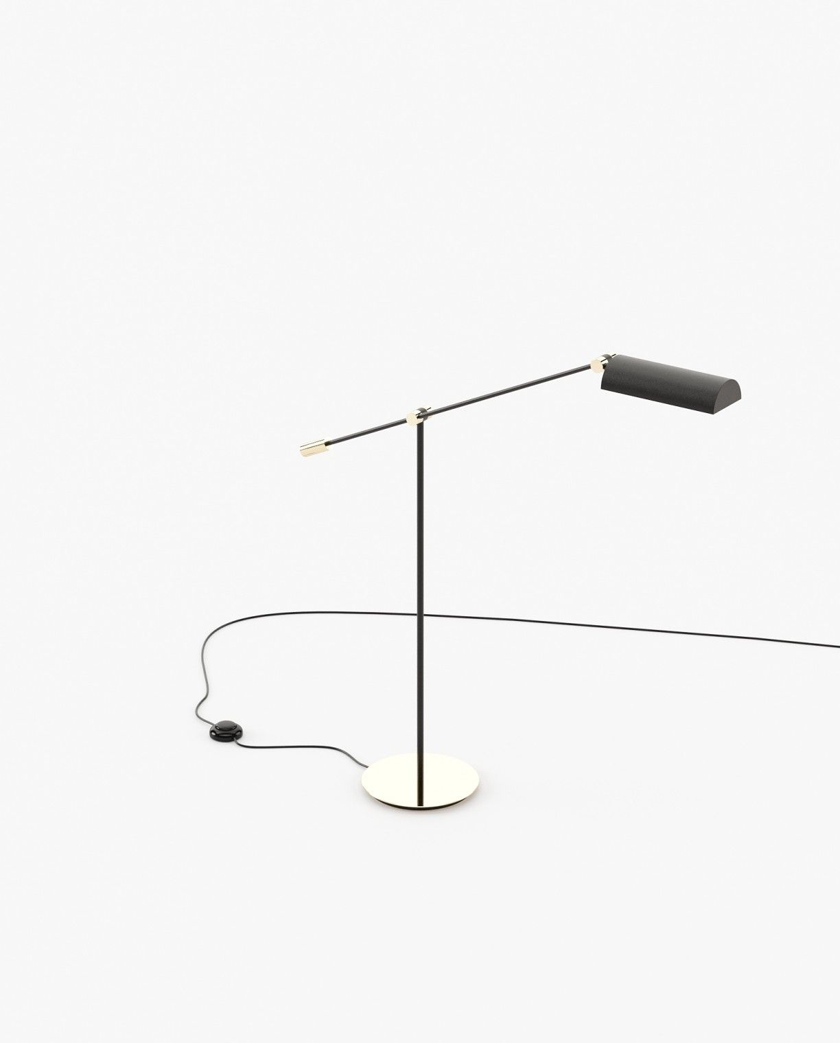 Laskasas RANDOLPH Floor Lamp Gilded Polished Stainless Steel - Araco Interiors