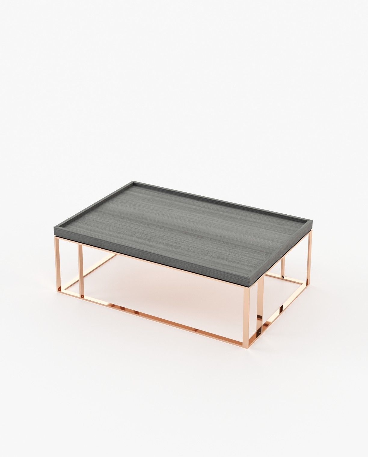 Laskasas RAW Coffee Table Grey Eucalyptus Veneer Matte - Araco Interiors