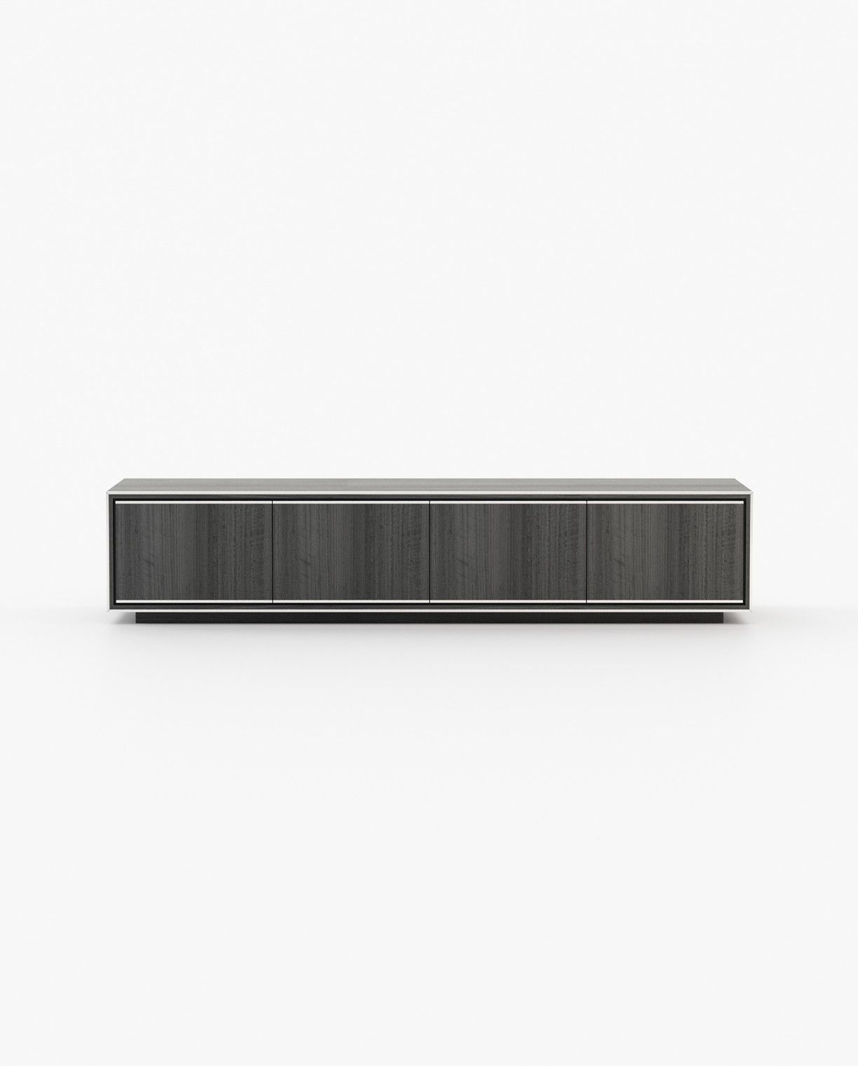 Laskasas RICK Media Unit Grey Eucalyptus Veneer Matte - Araco Interiors