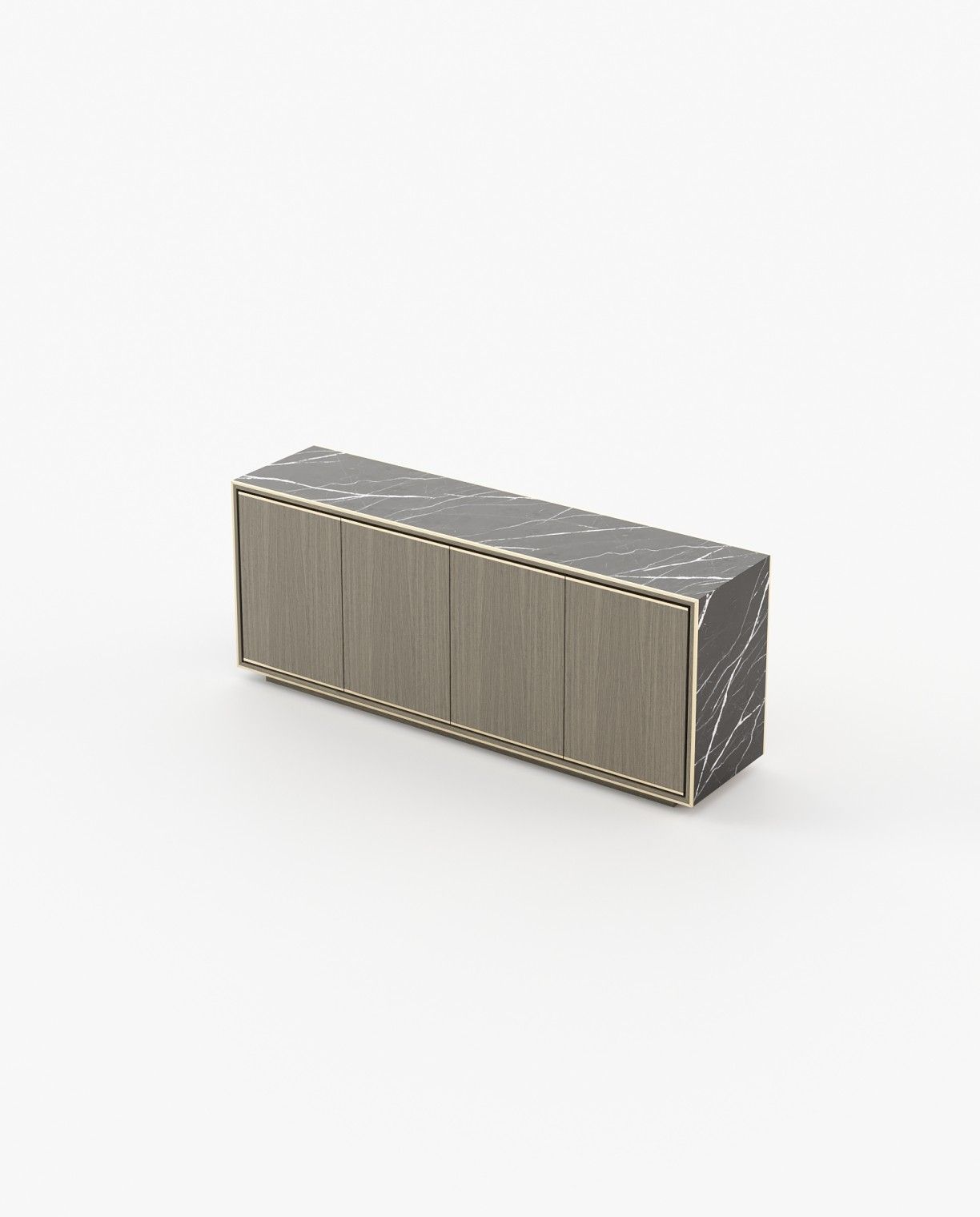 Laskasas RICK Sideboard Aged Oak Veneer Matte - Araco Interiors
