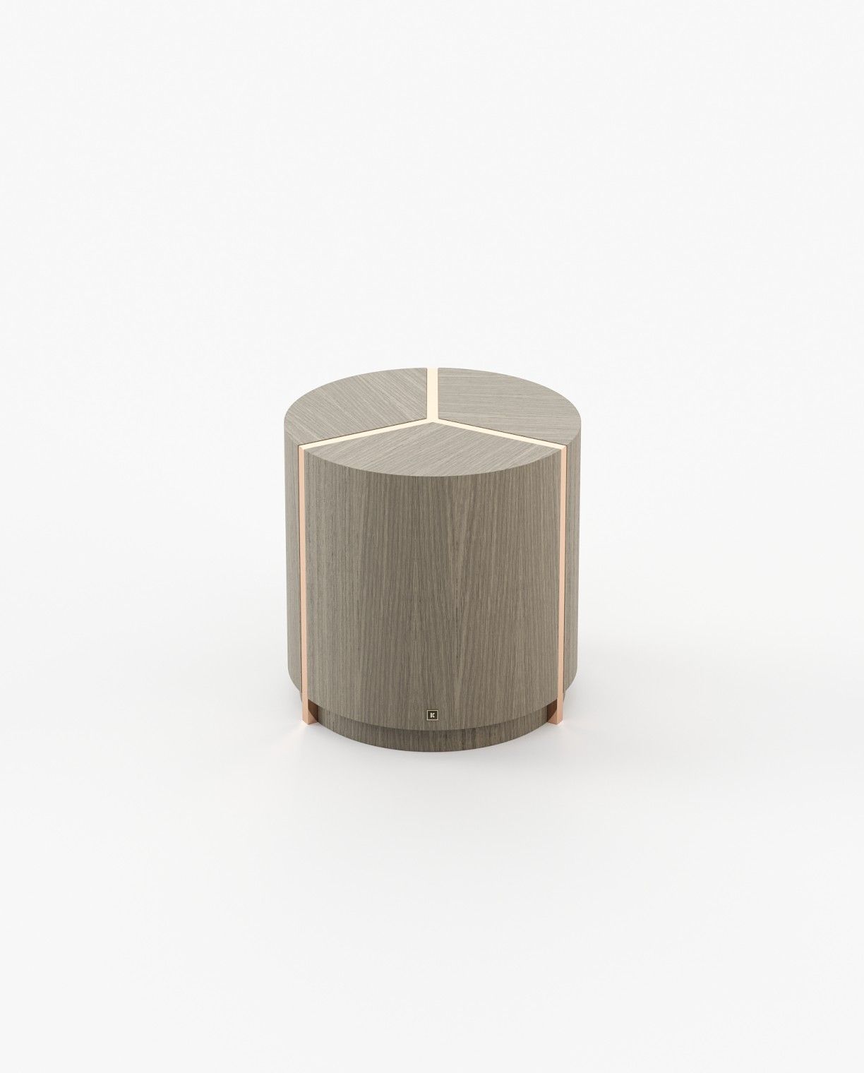 Laskasas RIGA Nest & Side Table Aged Oak Veneer Matte - Araco Interiors