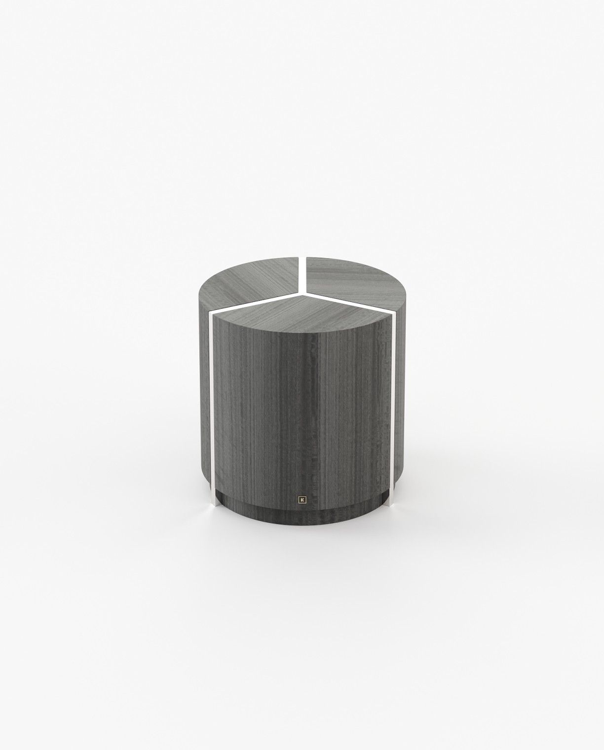 Laskasas RIGA Nest & Side Table Grey Eucalyptus Veneer Matte - Araco Interiors