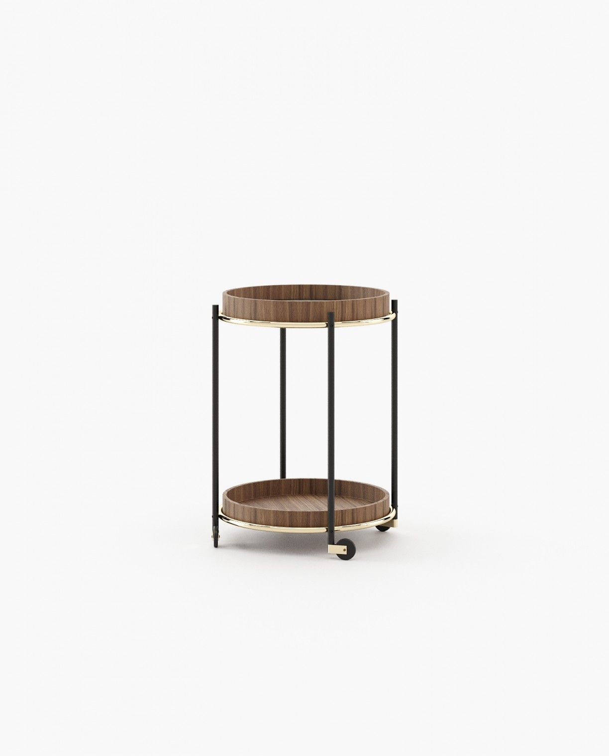Laskasas RILEY Nest & Side Table Walnut Veneer Matte - Araco Interiors