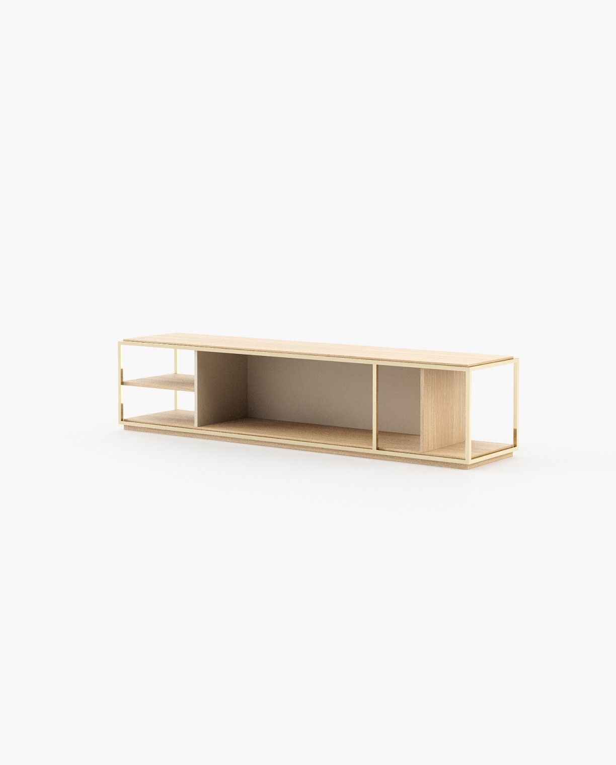 Laskasas RODNEY Bookcase & Shelving Oak Veneer Matte - Araco Interiors