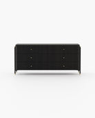 Laskasas ROSIE Set of 6 Chest of Drawers Black Ash Veneer Matte - Araco Interiors