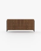 Laskasas ROSIE Set of 6 Chest of Drawers Walnut Veneer Matte - Araco Interiors