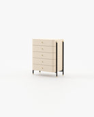 Laskasas ROSIE Tallboy Chest of Drawers Moka Lacquer Matte - Araco Interiors