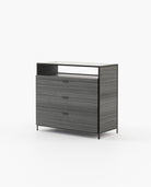 Laskasas ROWLING Set of 3 Chest of Drawers Grey Eucalyptus Veneer Matte - Araco Interiors