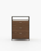 Laskasas ROWLING Tallboy Chest of Drawers Walnut Veneer Matte - Araco Interiors