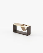 Laskasas RYAN Storage Unit Smoked Eucalyptus Veneer Matte - Araco Interiors