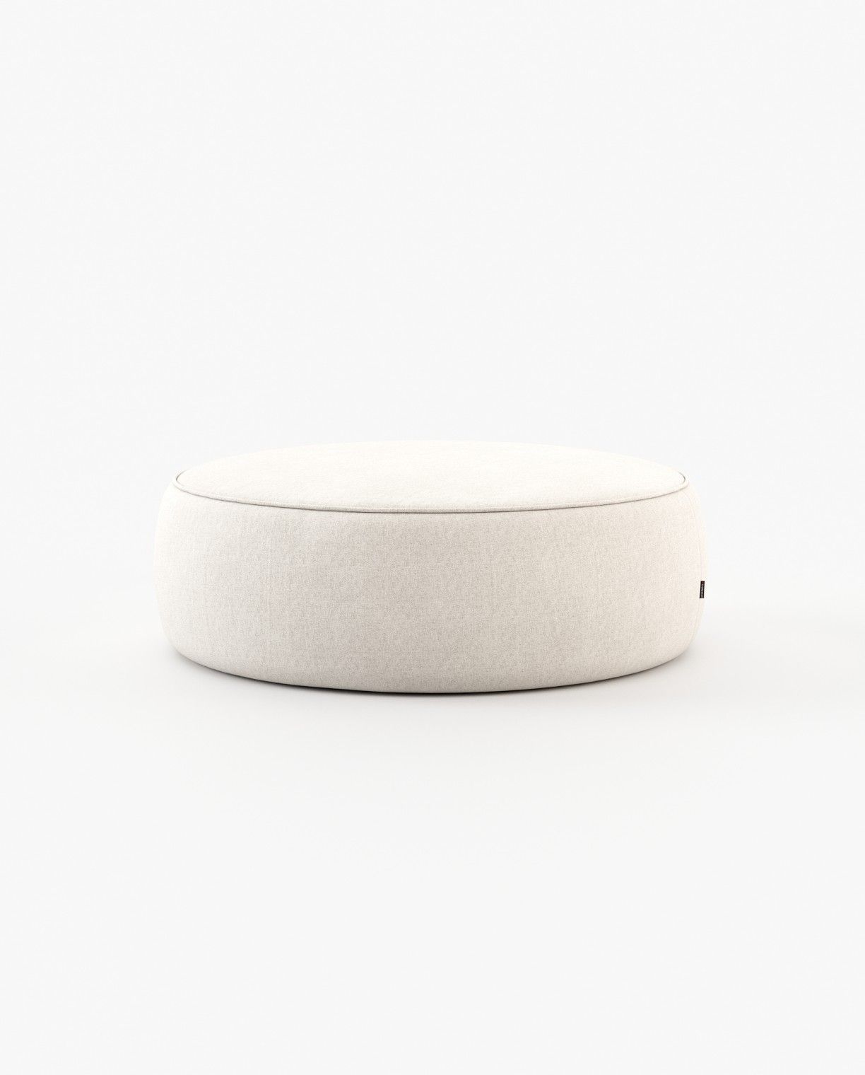 Laskasas SEBASTIAN Footstool & Pouf Xangai White - Araco Interiors