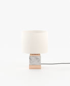Laskasas SMITH Table & Desk Lamp Carrara Marble - Araco Interiors