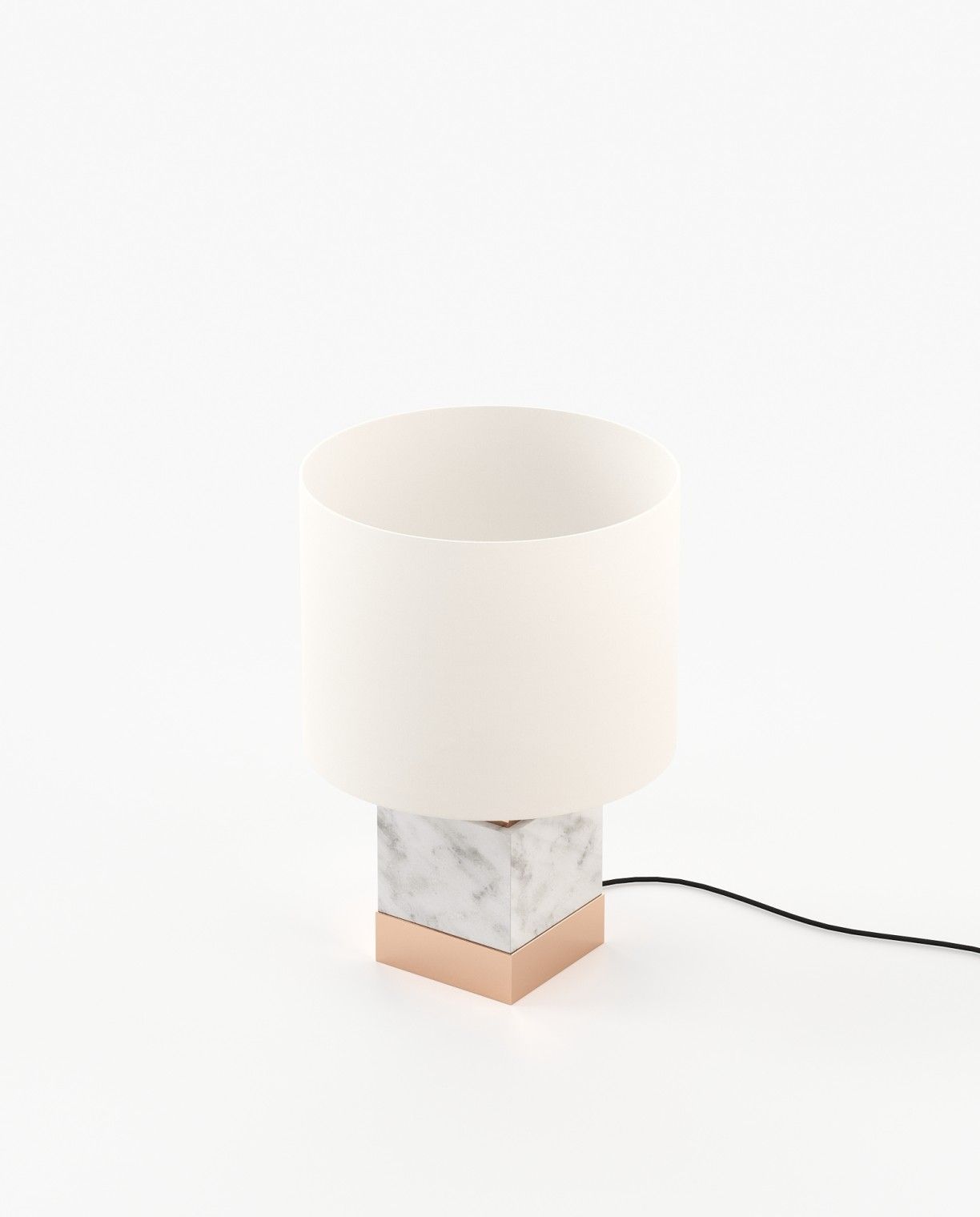 Laskasas SMITH Table & Desk Lamp Carrara Marble - Araco Interiors