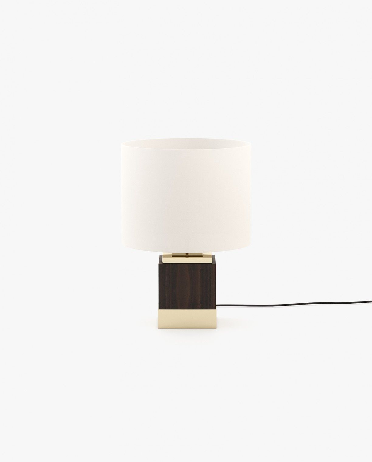 Laskasas SMITH Table & Desk Lamp Smoked Eucalyptus Veneer Matte - Araco Interiors