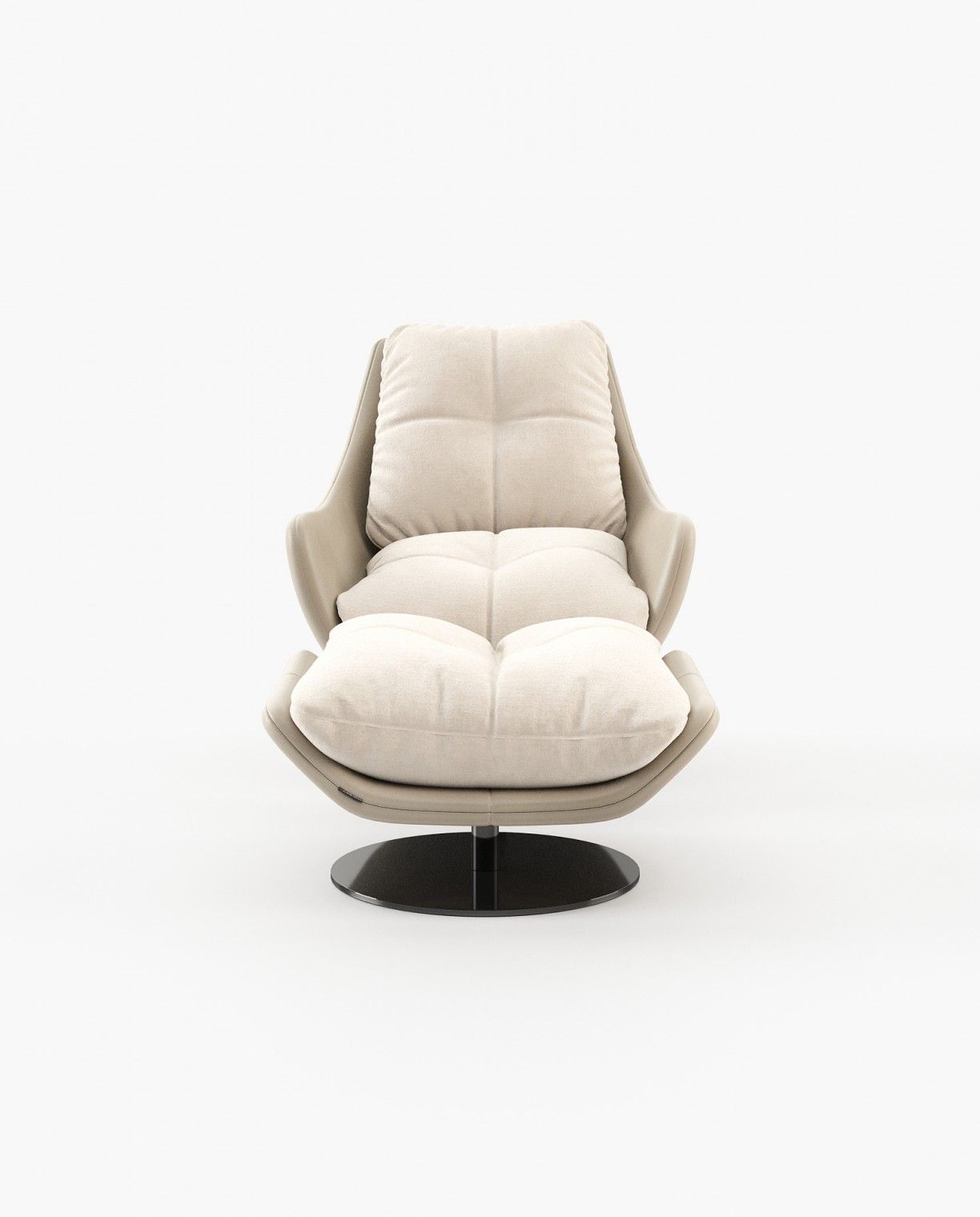 Laskasas SOPHIA Armchair Seoul Sand leather - Araco Interiors