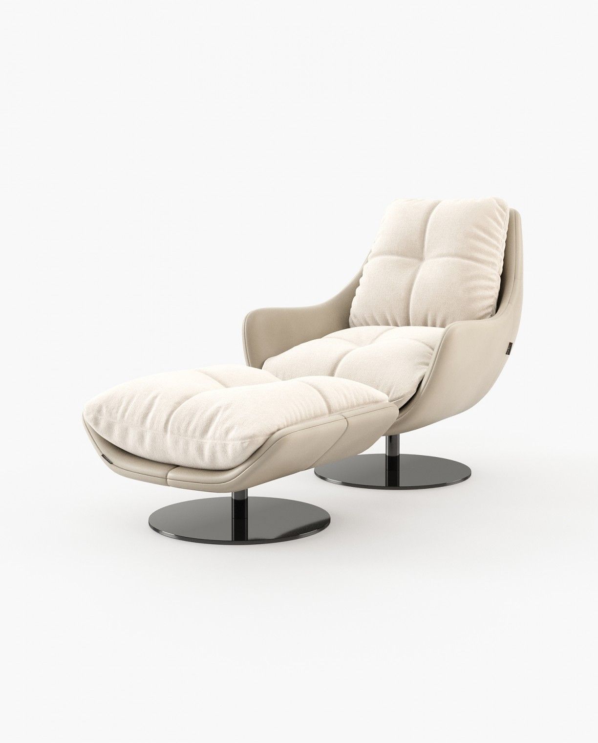 Laskasas SOPHIA Armchair Seoul Sand leather - Araco Interiors