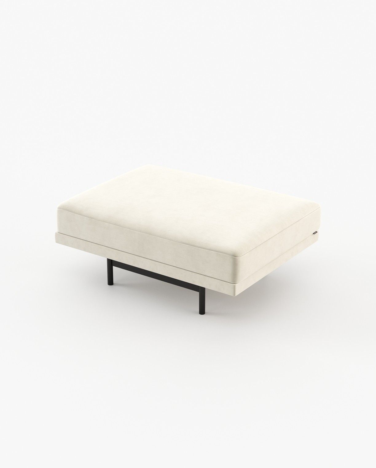 Laskasas STEWART Footstool & Pouf Vienna Cream - Araco Interiors
