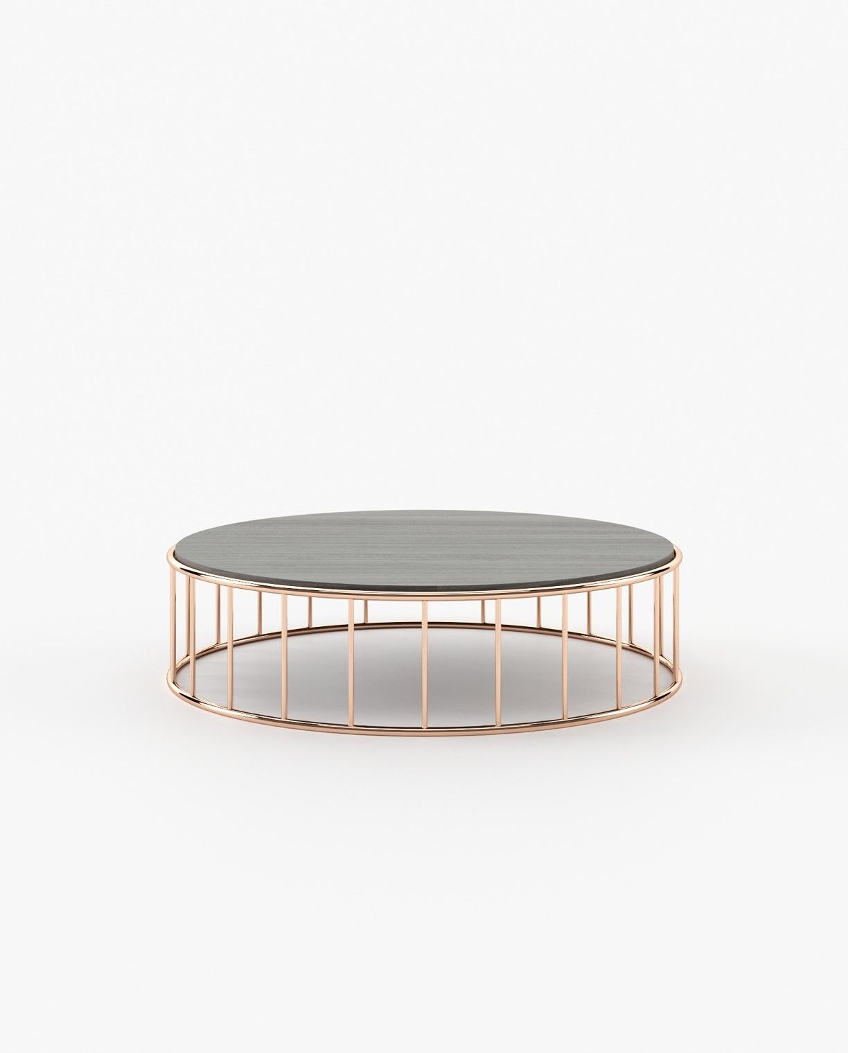Laskasas STILL Coffee Table Grey Eucalyptus Veneer Matte - Araco Interiors