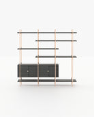 Laskasas TAYLOR Bookcase & Shelving Grey Eucalyptus Veneer Matte - Araco Interiors