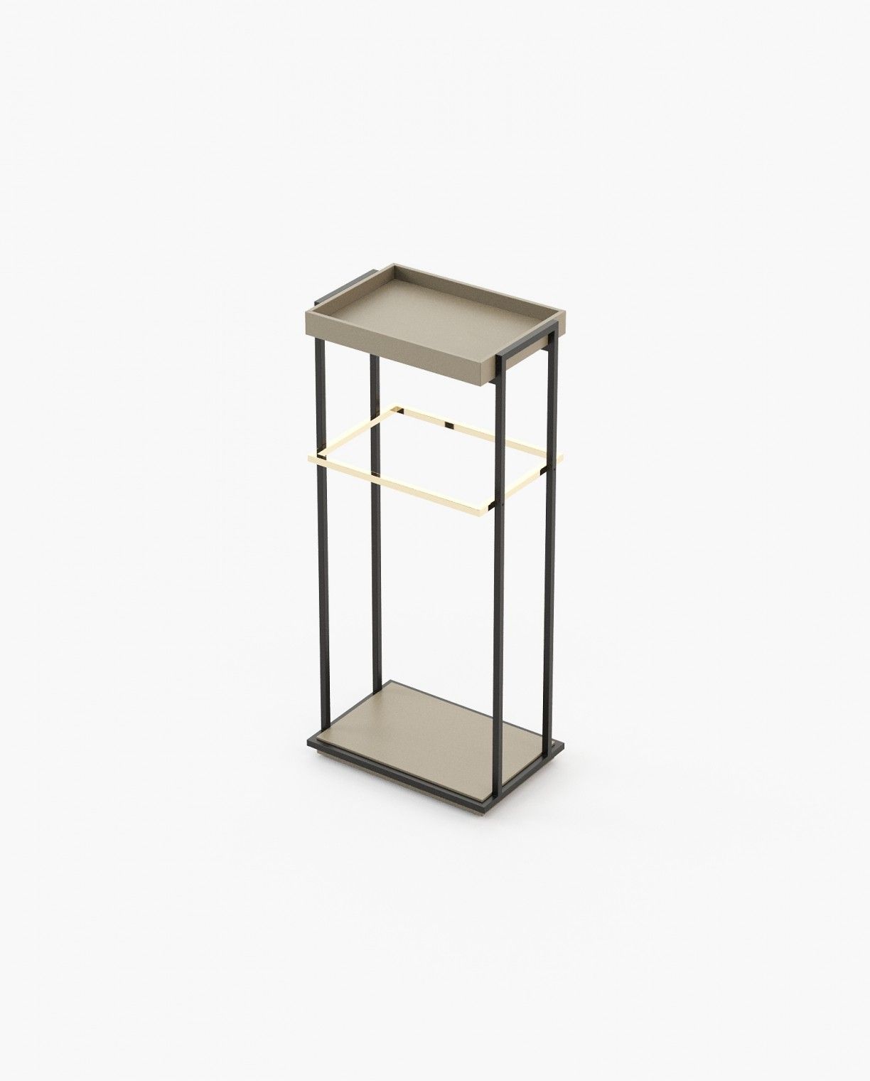 Laskasas TED Coat & Umbrella Stand Beige Grey Lacquer Matte - Araco Interiors