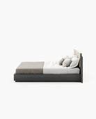 Laskasas TERI Bed & Headboard Grey Eucalyptus Veneer Matte - Araco Interiors