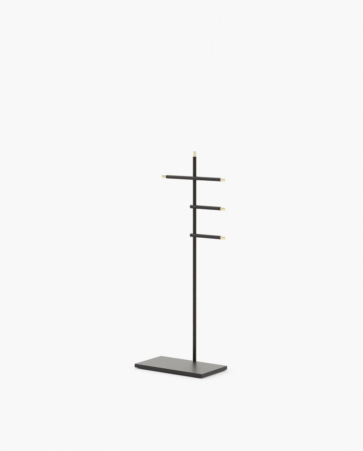 Laskasas TYLER Coat & Umbrella Stand Black Lacquer Matte - Araco Interiors