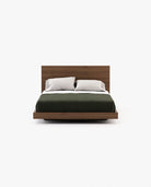 Laskasas USO Bed & Headboard Walnut Veneer Matte - Araco Interiors