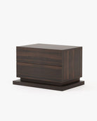 Laskasas USO Bedside Cabinet & Table Smoked Eucalyptus Veneer Matte - Araco Interiors