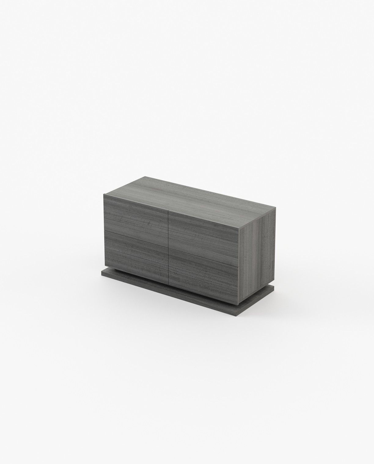 Laskasas USO Set of 4 Chest of Drawers Grey Eucalyptus Veneer Matte - Araco Interiors