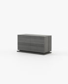 Laskasas USO Set of 4 Chest of Drawers Grey Eucalyptus Veneer Matte - Araco Interiors