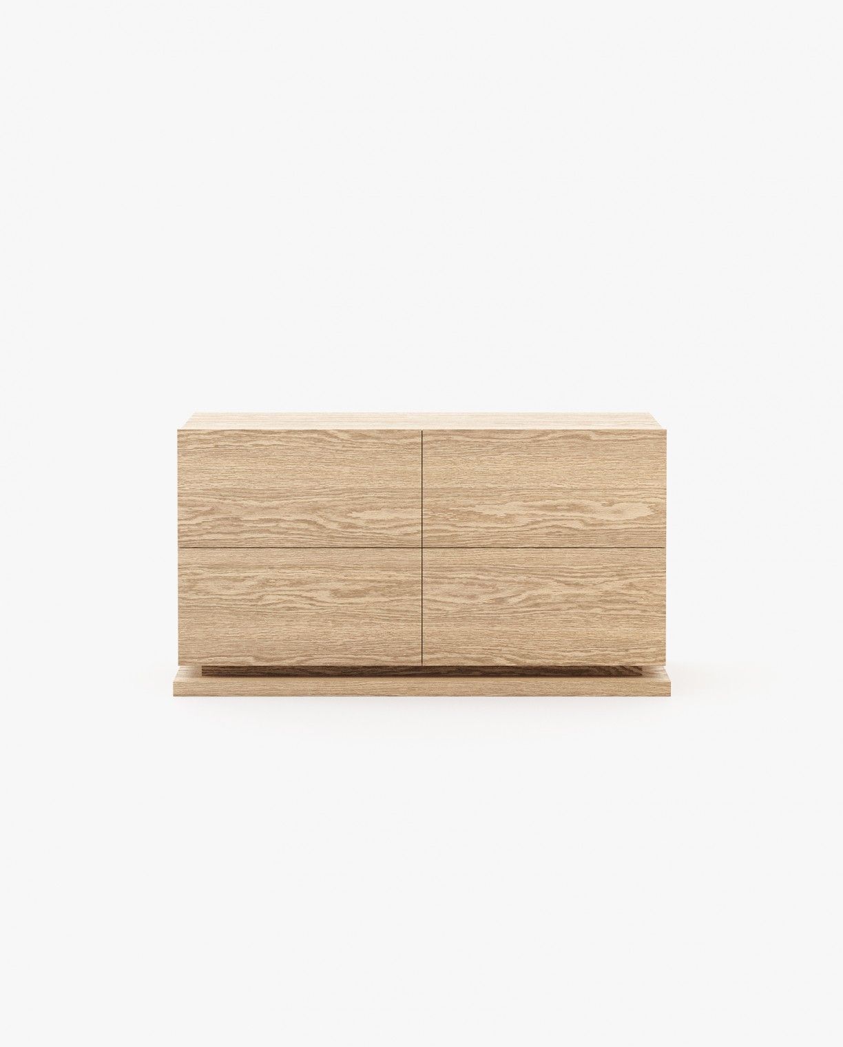 Laskasas USO Set of 4 Chest of Drawers Oak Veneer Matte - Araco Interiors