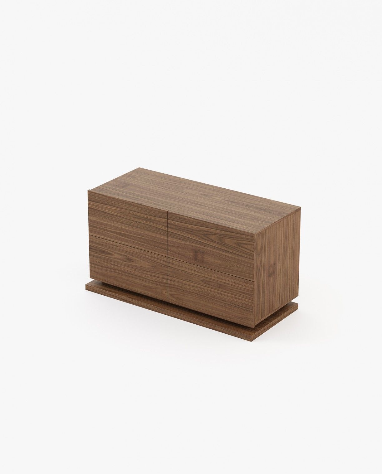Laskasas USO Set of 4 Chest of Drawers Walnut Veneer Matte - Araco Interiors
