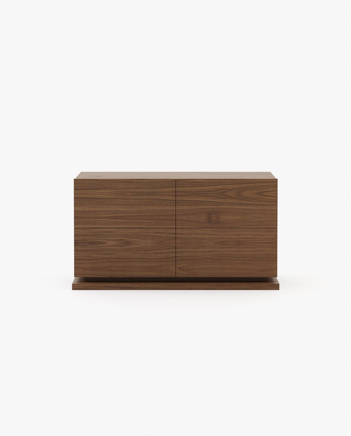 Laskasas USO Set of 4 Chest of Drawers Walnut Veneer Matte - Araco Interiors