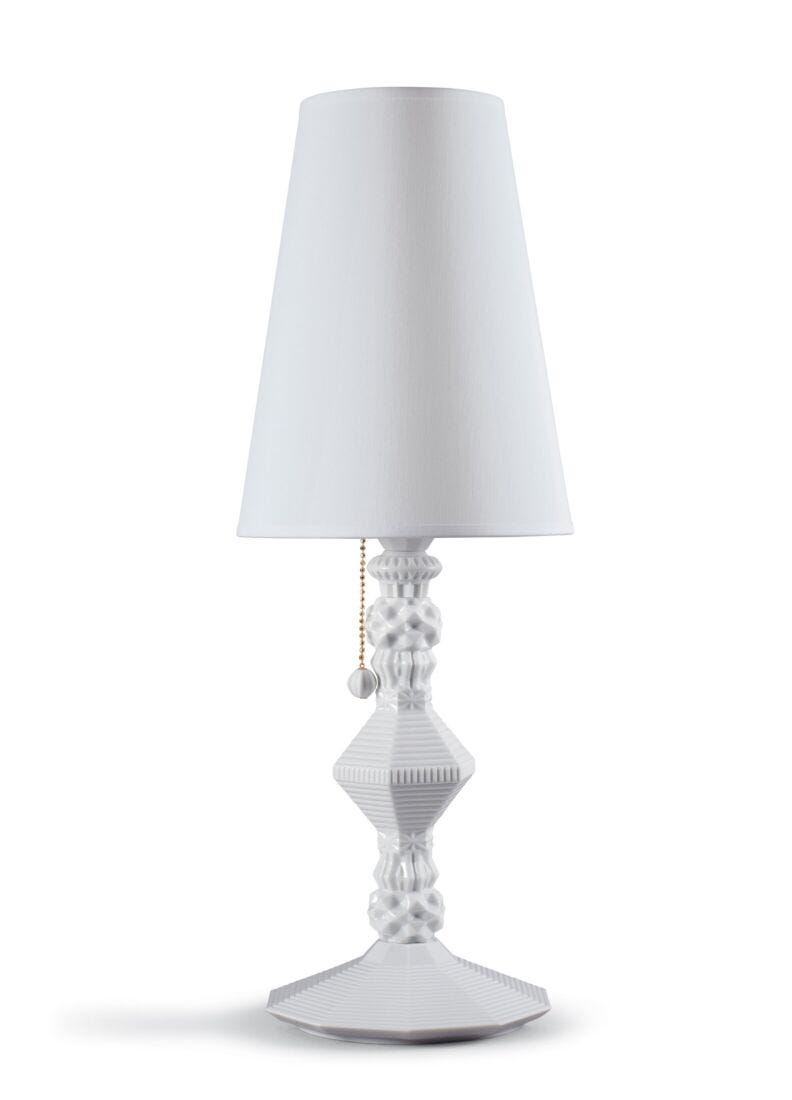 Lladro Belle De Nuit Table Lamp - White - Araco Interiors