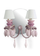Lladro Belle De Nuit - Wall Light 2 Lights - Pink (CE/UK/CCC) - Araco Interiors