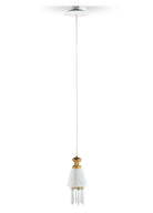 Lladro Belle De Nuit with Lithophane Hanging Lamp - gold (CE/UK) - Araco Interiors