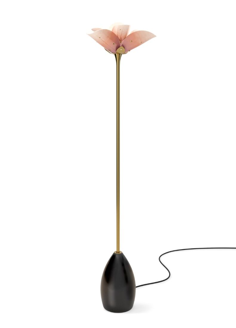 Lladro Blossom floor l. - wood bs (pink - gold)(UK) - Araco Interiors