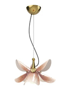 Lladro Blossom Hanging Lamp. Pink and Golden Luster. (CE/UK/CCC) - Araco Interiors