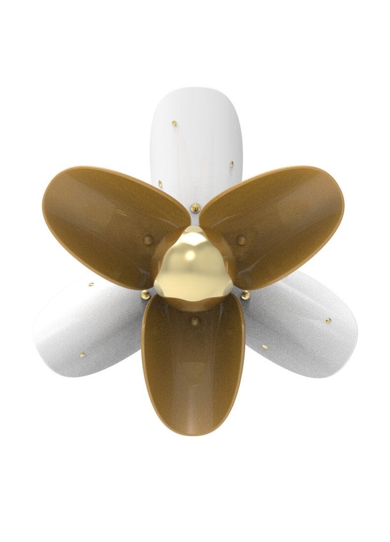 Lladro Blossom wall light(white - gold)(CE/UK/CCC - Araco Interiors