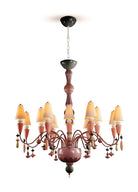 Lladro I&S - Chand.16l.(pM)(red coral)(CE/UK/CCC) - Araco Interiors
