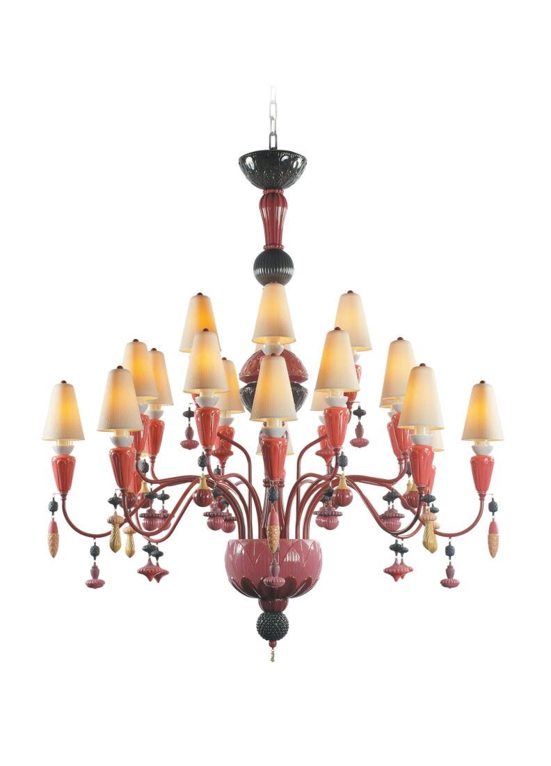 Lladro I&S - Chand.20l.(M)(red coral)(CE/UK/CCC) - Araco Interiors