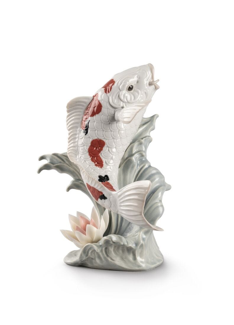 Lladro Koi White - Araco Interiors