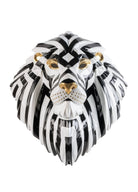 Lladro Lion mask (black - gold) - Araco Interiors