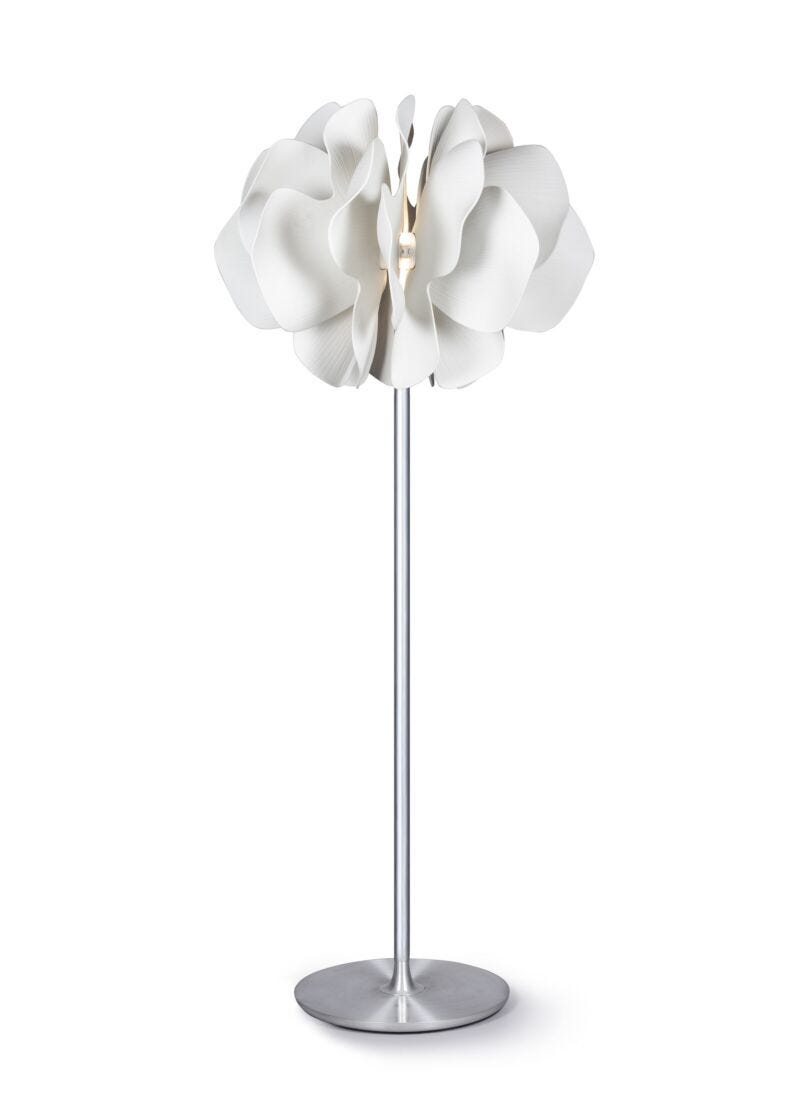 Lladro Nightbloom floor lamp (white)(UK) - Araco Interiors