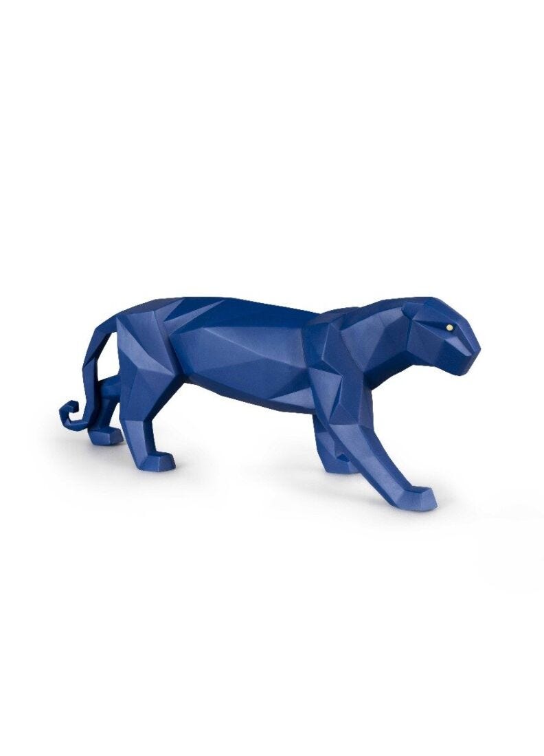 Lladro Panther Blue - Araco Interiors