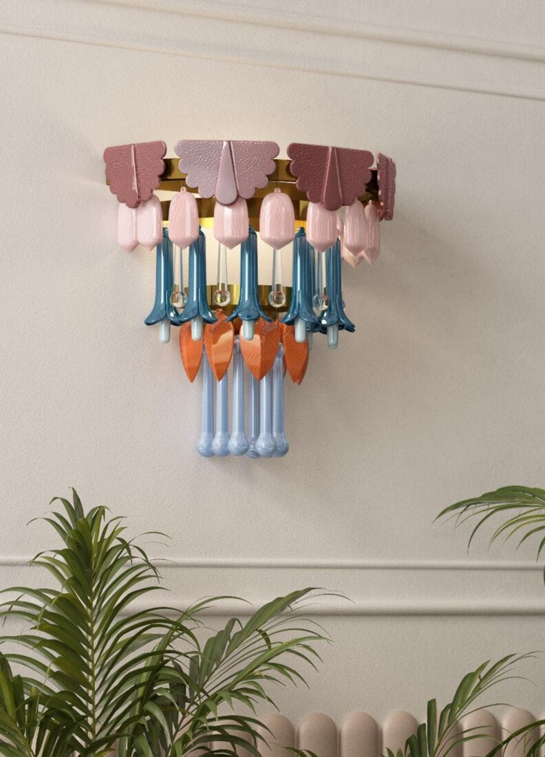 Lladro Seasons Wall sconce - Fall (CE/UK) - Araco Interiors