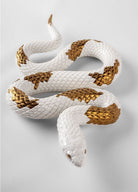 Lladro Snake (white - copper) - Araco Interiors