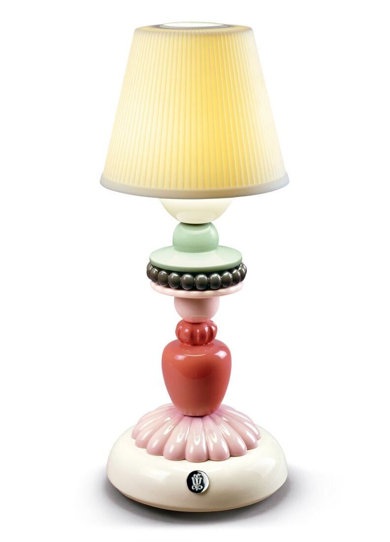 Lladro Sunflower Firefly lamp (ivory) - Araco Interiors